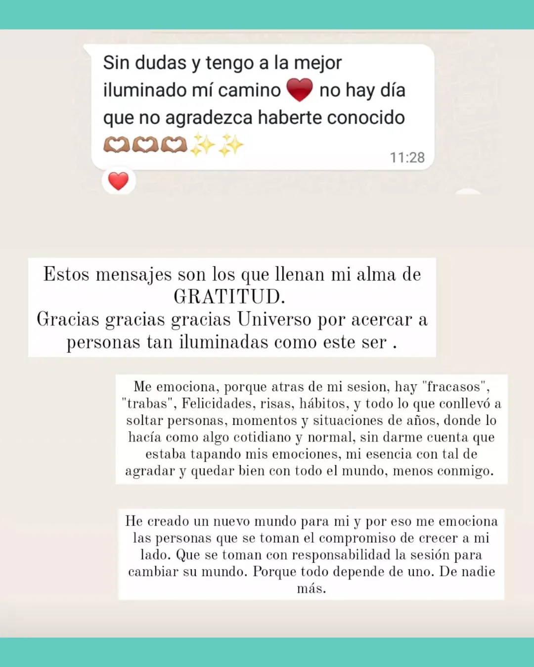 Testimonio Sesión Personalizada